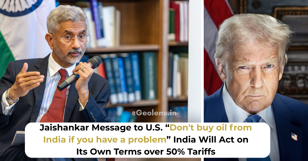 Jaishankar Message to U.S.