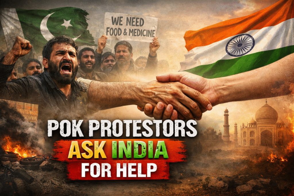 POK protestors ask India for help