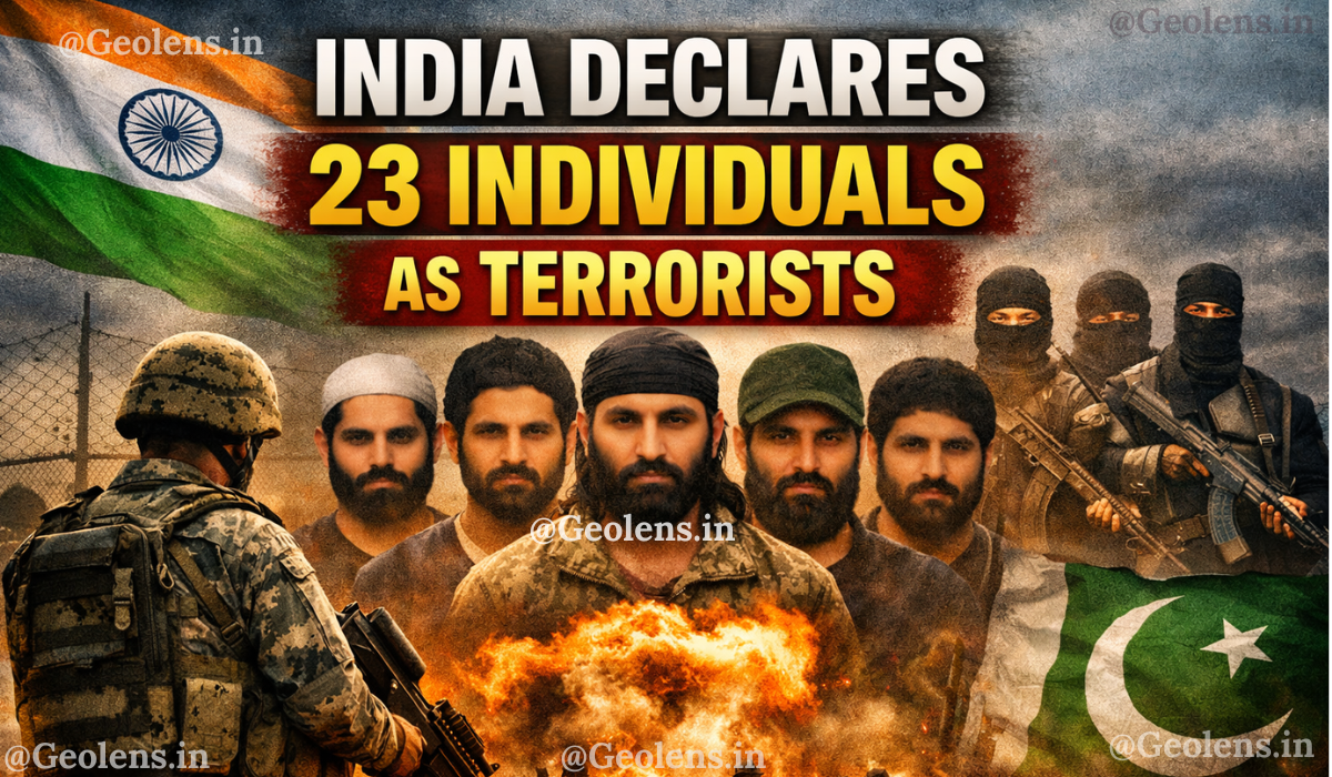 India Declares 23 Individuals as Terrorists